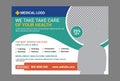 Medical Services Flyer Design Template Royalty Free Stock Photo