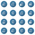 Medical Services and Health Care Flat Icons Royalty Free Stock Photo