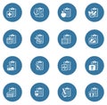 Medical Services and Health Care Flat Icons Royalty Free Stock Photo