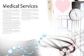 Medical services photo collage Royalty Free Stock Photo