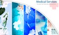 Medical services photo collage Royalty Free Stock Photo