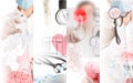 Medical services photo collage Royalty Free Stock Photo