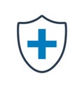 Medical Shield Icon. Royalty Free Stock Photo