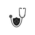 Medical Shield Icon. Royalty Free Stock Photo