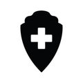Medical shield icon.  Medical protection sign Royalty Free Stock Photo