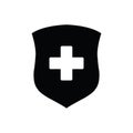Medical shield icon.  Medical protection sign Royalty Free Stock Photo