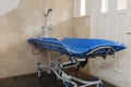 Medical shower, bath equipment for Handicapped and disabled, disabled shower trolley mobile bed Royalty Free Stock Photo