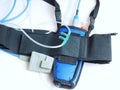 Medical device helps measuring snoring and sleep apnea Royalty Free Stock Photo