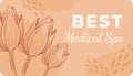 Best medical spa salon, elegant business card