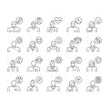 Medical Speciality Collection Icons Set Black Vector .