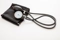 Medical sphygmomanometer isolated on white background, closeup view Royalty Free Stock Photo