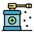 Medical spray icon color outline vector Royalty Free Stock Photo