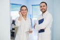 Medical Staff Having Discussion In Modern Hospital Corridor Royalty Free Stock Photo