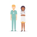 Medical staff, medicine workers characters Royalty Free Stock Photo