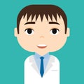 Medical Staff. Professional Doctor and Nurse Avatar. Cartoon Character Icon. Royalty Free Stock Photo