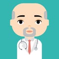 Medical Staff. Professional Doctor and Nurse Avatar. Cartoon Character Icon. Royalty Free Stock Photo