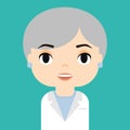 Medical Staff. Professional Doctor and Nurse Avatar. Cartoon Character Icon. Royalty Free Stock Photo