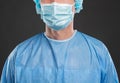 Medical staff in protective mask and uniform Royalty Free Stock Photo