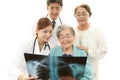 Medical staff with senior women Royalty Free Stock Photo