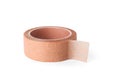 Medical sticking plaster roll isolated