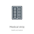 Medical strip icon vector. Trendy flat medical strip icon from health and medical collection isolated on white background. Vector