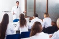 Medical students sitting in audience Royalty Free Stock Photo