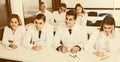 Medical students sitting in audience Royalty Free Stock Photo