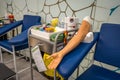Bendigo, Victoria, Australia - Medical study equipment for practicing taking blood tests in Bendigo TAFE