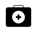 Medical suitcase icon illustrated in vector on white background Royalty Free Stock Photo