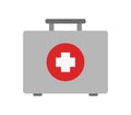 Medical suitcase icon illustrated in vector on white background Royalty Free Stock Photo
