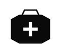 Medical suitcase icon illustrated in vector on white background Royalty Free Stock Photo