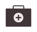 Medical suitcase icon illustrated in vector on white background Royalty Free Stock Photo