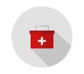 Medical suitcase icon illustrated in vector on white background Royalty Free Stock Photo