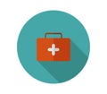 Medical suitcase icon illustrated in vector on white background Royalty Free Stock Photo