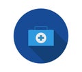Medical suitcase icon illustrated in vector on white background Royalty Free Stock Photo