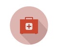 Medical suitcase icon illustrated in vector on white background Royalty Free Stock Photo