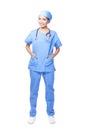 Medical surgeon doctor woman Royalty Free Stock Photo