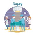 Medical Surgery Flat Composition