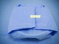 Medical Surgical Set Wrapped With Disposable Blue Drape Sheet. Selective Focus Royalty Free Stock Photo