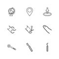 Medical , surgury , tools , hospital , heatlh , navigation , eps icons set vector