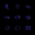 Medical , surgury , tools , hospital , heatlh , navigation , eps icons set vector