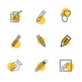 medical , surgury , tools , stationary , pencil , pen , eps icon