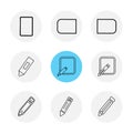 medical , surgury , tools , stationary , pencil , pen , eps icon