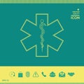 Medical symbol of the Emergency - Star of Life