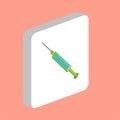 Medical Syringe computer symbol for your business project Royalty Free Stock Photo