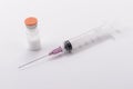 Medical syringe for injection. Composition medical syringe.