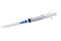 Medical syringe isolated on the white Royalty Free Stock Photo