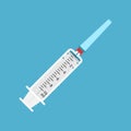 Medical syringe, 10 ml Royalty Free Stock Photo