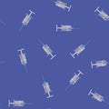 Medical Syringe Seamless Pattern