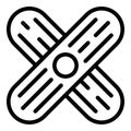 Medical tape icon, outline style